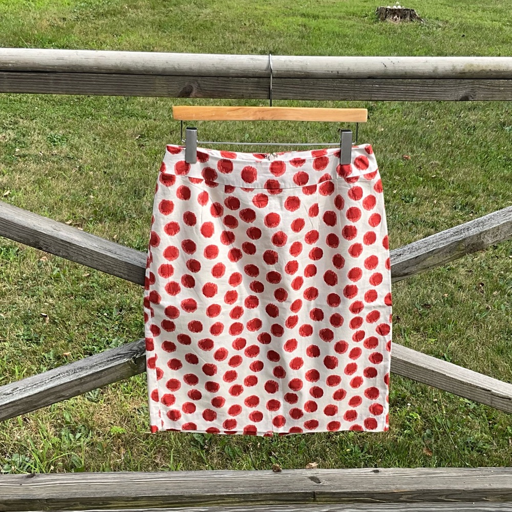 Super cute polka dot skirt from Anthropologie